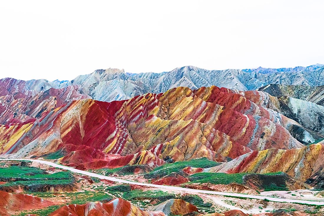 Геологический парк Чжанъе Данься, провинция Ганьсу, Китай