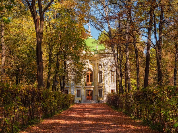 Музей-усадьба Кусково осенью, парк искусства в Кусково | Премиум Фото